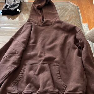 ABERCROMBIE UNISEX SOFT A&F ESSENTIALS OVERSIZED HOODIE